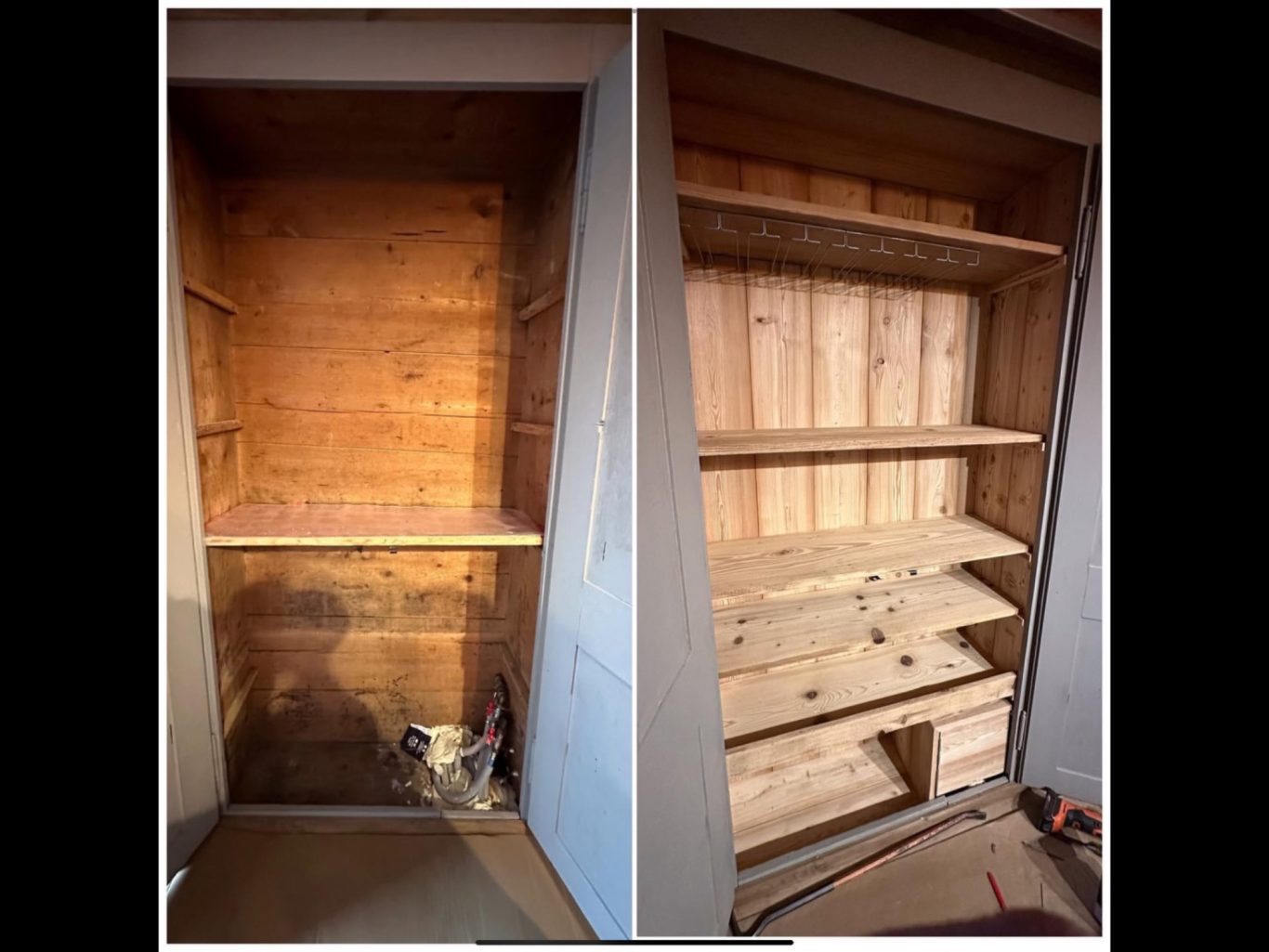 Avant / Après l’aménagement d’un placard