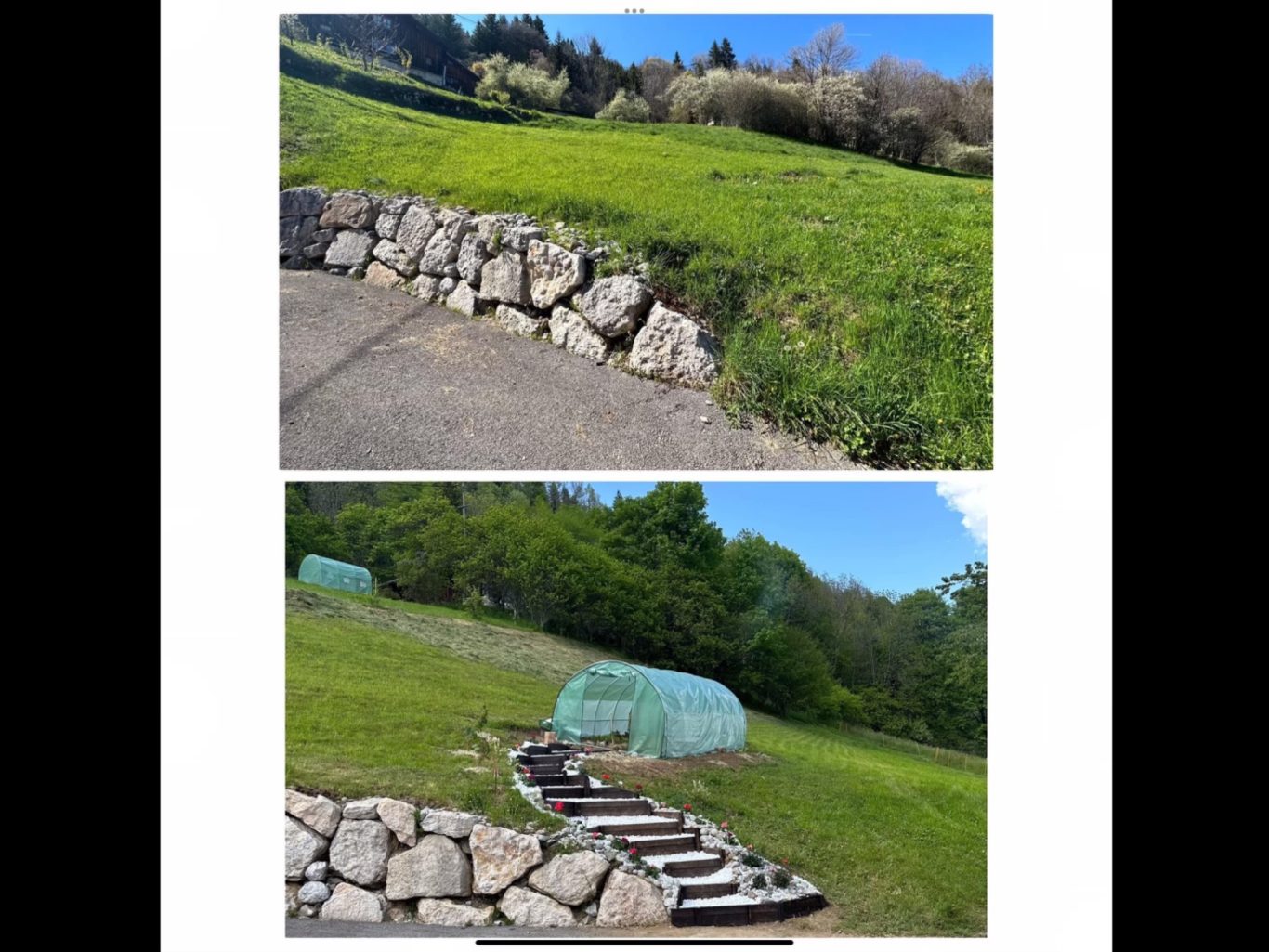 Avant/Après la fabrication d’escaliers extérieurs