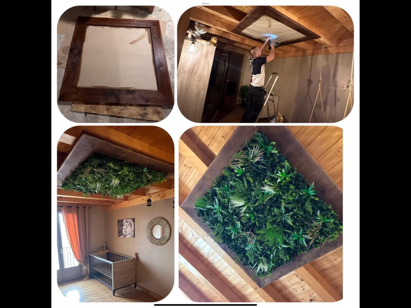 Fabrication d’un plafond végétal pour une chambre de bébé